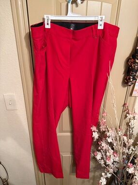 Lane Bryant Women’s Red Dress Pants sz 24